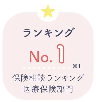 ランキングNo.1 保険相談ランキング医療保険部門